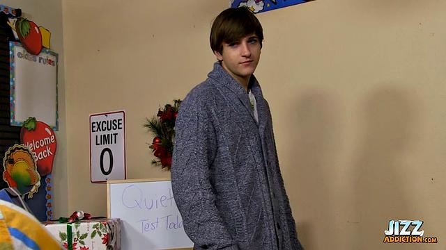 Classroom Cock Riding with Teen Twinks! - Benjamin Riley And Billy London