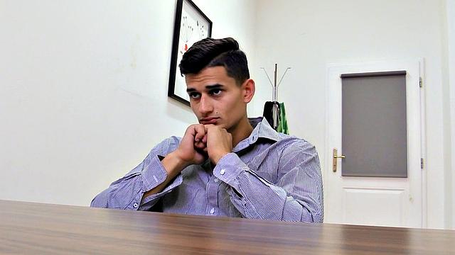 Euro bottom dude fucked in asshole by big white cock