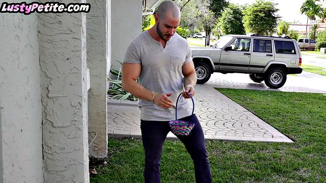 Tiny petite undergrads sharing a cock