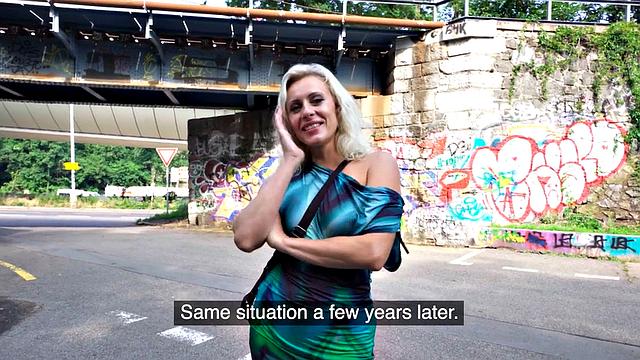 Stunning MILF banged outdoors