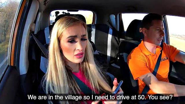 Real driving learner rides teacher's dong