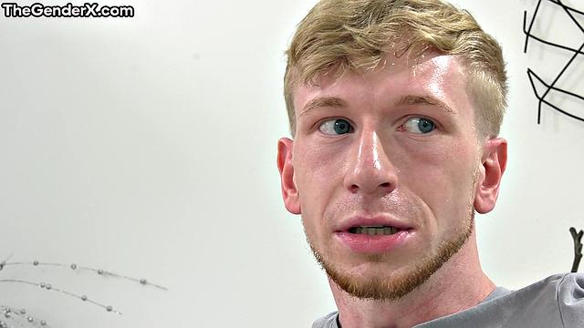 Big-titted blonde shemale anal riding