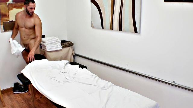 Hot brunette in a dress gives a sloppy handjob for A Few Dollars More