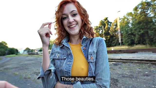 Public foxy babe fucked roughly in missionary