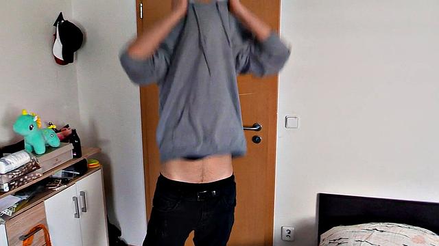 Real straight guy sucks gay cock and gets assfucked for cash