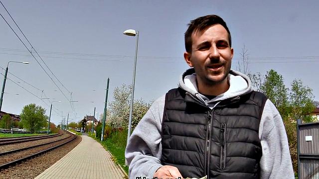 Real straight guy sucks gay cock and gets assfucked for cash