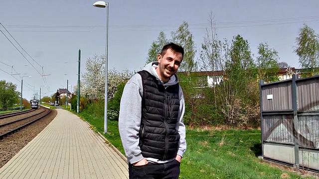 Real straight guy sucks gay cock and gets assfucked for cash