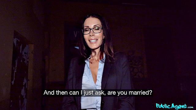 Big tits teacher in wild public sex