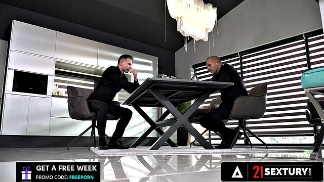 21 SEXTURY - Naughty Jessy Jey Turns Corporate Meeting Into Hot Threesome Affair