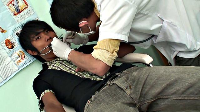 Asian twink examined and breeded in missionary by his doctor