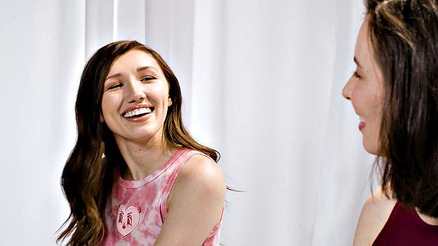 GIRLSWAY - Petite Brunette Maya Woulfe Has Passionate Sex With The Gorgeous Casey Calvert