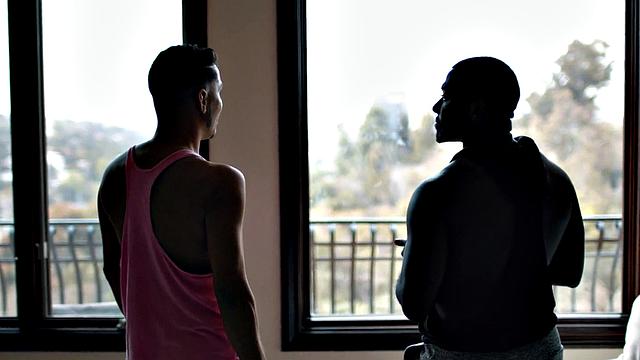 IR Latin bottom bareback bangs his new cocksucker