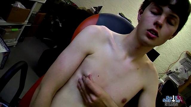 Horny Teen Jerks At Work - Dustin Beeber