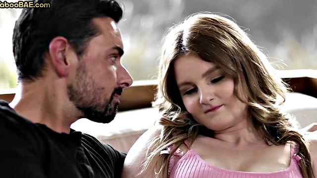 Big booty babe deepthroating lover