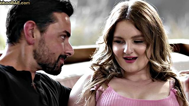 Big booty babe deepthroating lover