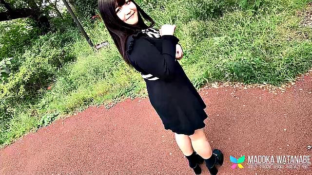 Madoka Watanabe is a student looking for some fun today at Tenshigao