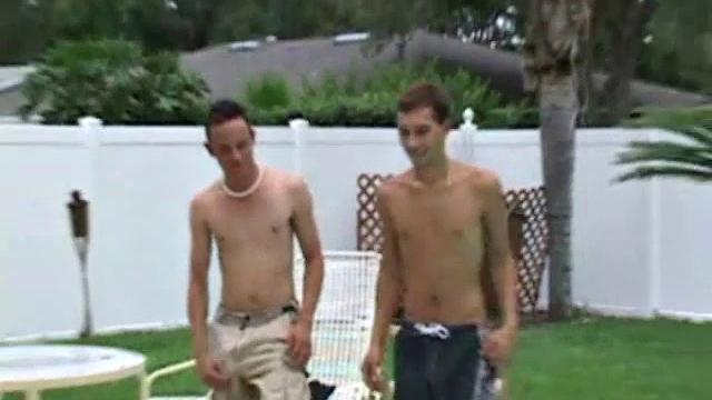After class, pledge master Rico Zaas has his way with inductee Luis. In this ritual, Rico slaps his on Luis's face and then shoves it down his throat. Both rim each other's ass, before Luis squats down on Rico's stiff cock.