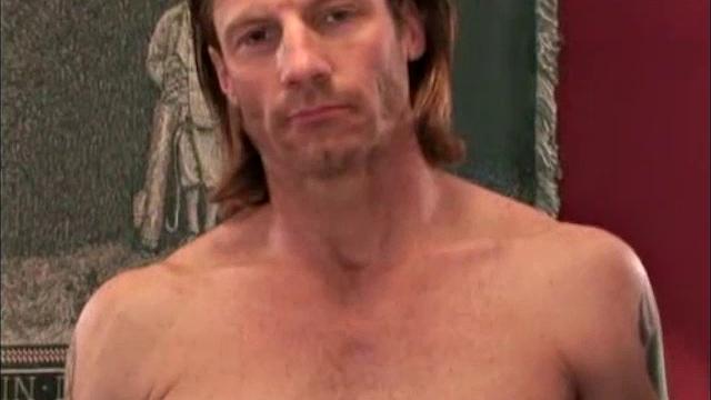 Scott is a gorgeous man, with a well built body. Accept for those tattoos, he's worthy of a Calvin Klein mdeling position. But there is something not right with him. It took four meetings to get these two sessions on video.