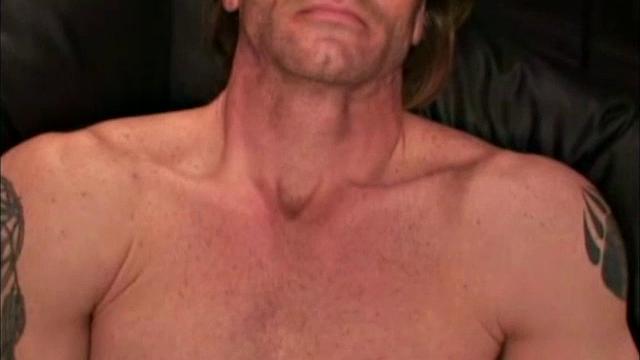 Scott is a gorgeous man, with a well built body. Accept for those tattoos, he's worthy of a Calvin Klein mdeling position. But there is something not right with him. It took four meetings to get these two sessions on video.