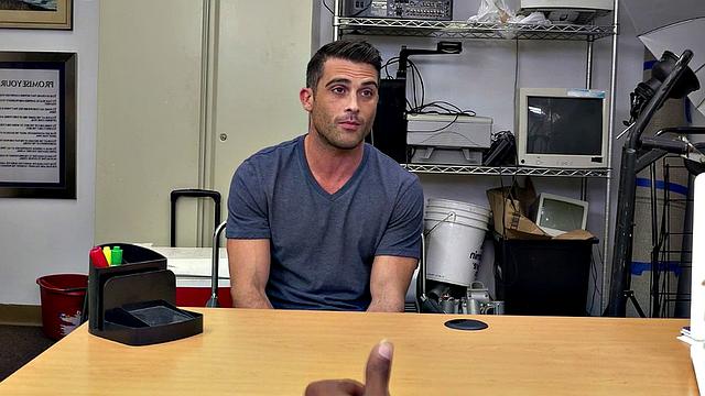 BBC dude interview and bareback fucks hunks ass in the office