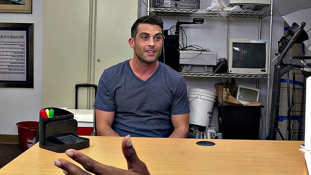 BBC dude interview and bareback fucks hunks ass in the office