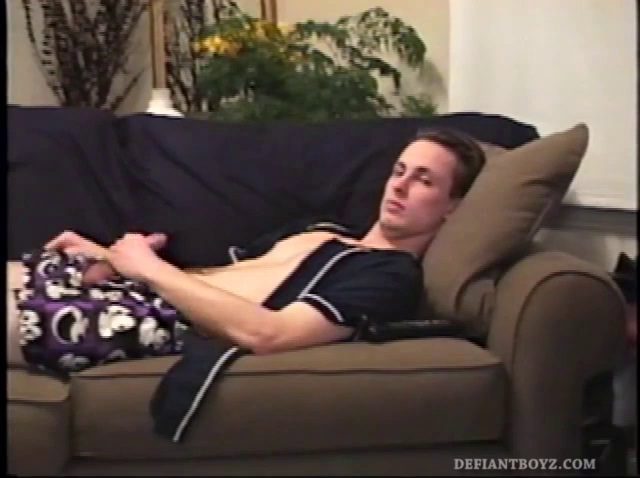 Mark is a lean dude from down under with an original technique for getting himself off. He likes to lick two of his fingers and then work them over the most sensitive parts of his cockhead.