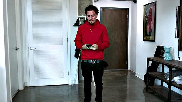 Perky Latina Ryder Rey watches porn before fucking brother in the bathroom