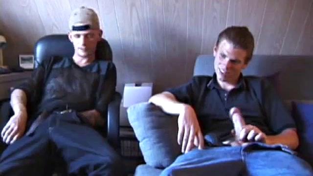 While watching straight porn, young Darrion and Christian decide to play. Darrion goes down on his buddy, before giving up his ass for Christian to fuck.