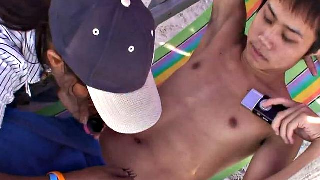 Real amateur twink fucked by his BF after beach day