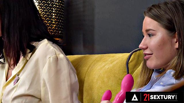 21 SEXTURY - Naughty Piano Practice - Mary Frost, Amalia and Rin Lesbian 3way