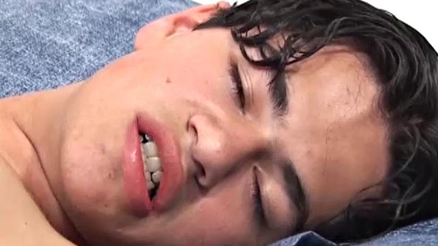 Following an afternoon of racing go-carts, young Latino Cesar heads back to his room for some self pleasuring that is best left off the track. In bed, the cute Latin twink strips to reveal a big hard uncut cock.