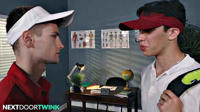 Twink Tennis Player Dicked Down By Jock Rival - Trevor Harris, Cameron Neuton - NextDoorTwink