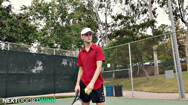 Twink Tennis Player Dicked Down By Jock Rival - Trevor Harris, Cameron Neuton - NextDoorTwink