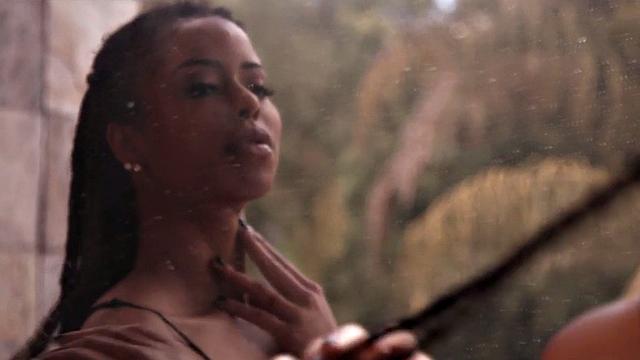 Pretty black babe drilled by hung bf after giving blowjob