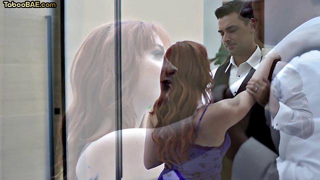 Stunning redhead doggyfucked by BF