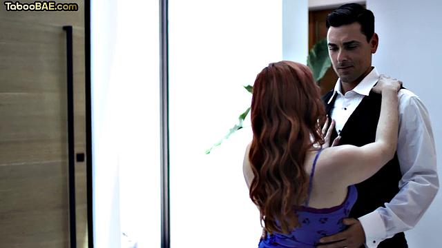 Stunning redhead doggyfucked by BF