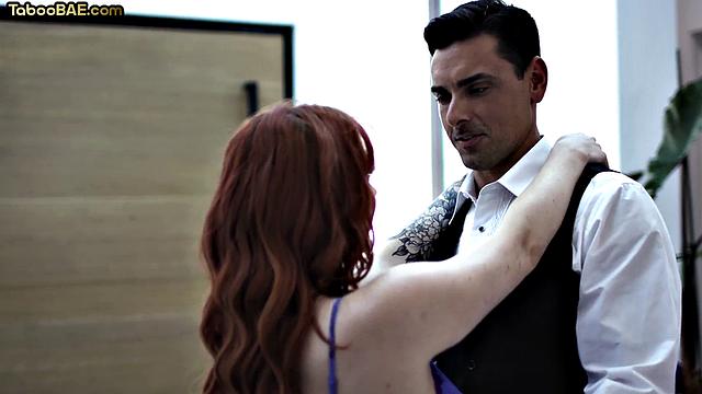 Stunning redhead doggyfucked by BF