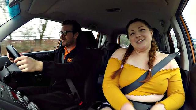 Cute BBW crashes for REAL