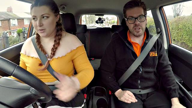 Cute BBW crashes for REAL