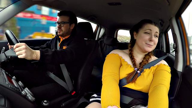 Cute BBW crashes for REAL