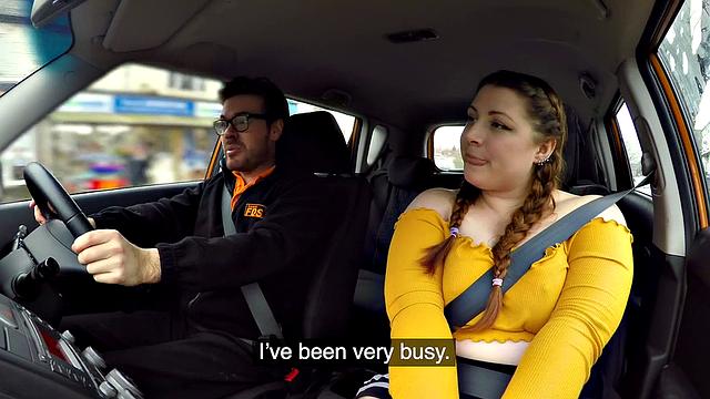 Cute BBW crashes for REAL