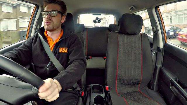 Cute BBW crashes for REAL