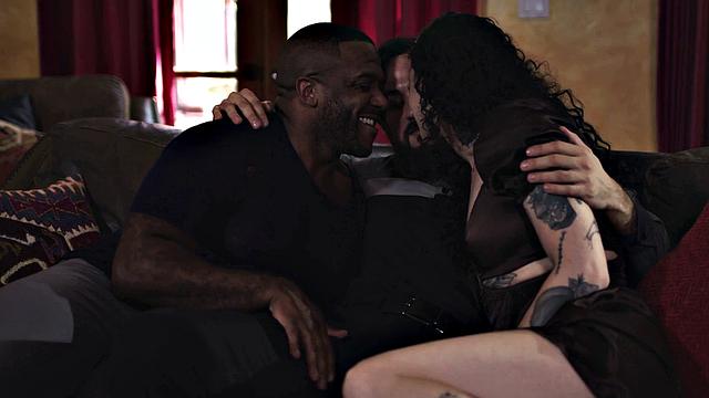 WE SWING BOTH WAYS - Hot Bisexual Threesome with New Wife Lydia Black and Her Friends