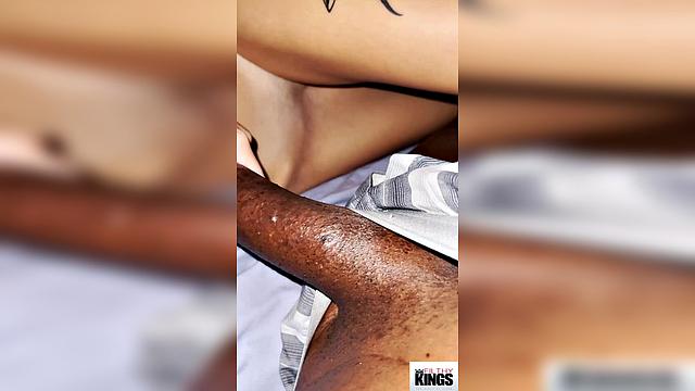 Fucked Hot Brunette Babe Under Her Covers