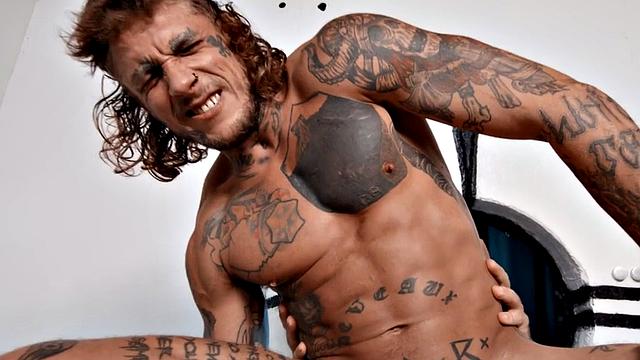 Tattooed jock barebacked by doctor after exam