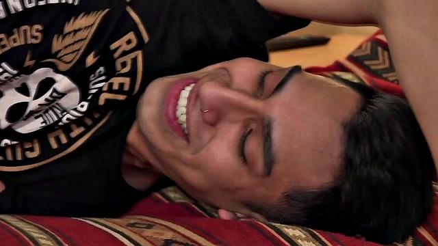 We look in on young Latinos Andreas and Alejo, as they kiss before sex. It isn't long before Andreas has his tongue in Alejo's ass, and then feeds his big dick to the boy.