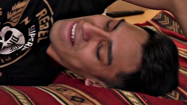 We look in on young Latinos Andreas and Alejo, as they kiss before sex. It isn't long before Andreas has his tongue in Alejo's ass, and then feeds his big dick to the boy.