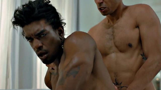 Ethnic Black bottom plowed by his BF in home anal sex