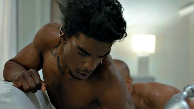 Ethnic Black bottom plowed by his BF in home anal sex