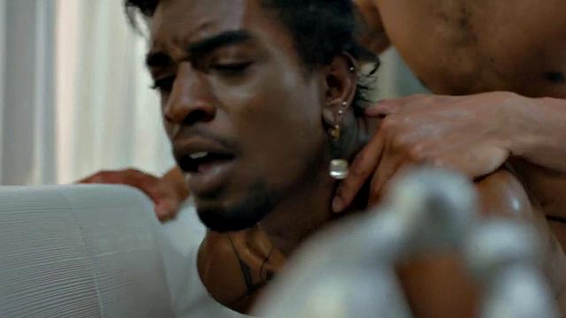 Ethnic Black bottom plowed by his BF in home anal sex